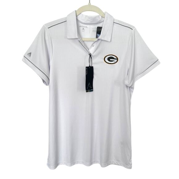 Antigua Women's Green Bay Packers Dry Fit Polo - NWT - Size Large - Picture 1 of 3